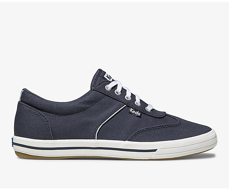 Keds Women's Courty Navy Lace Up Shoes - HJ5741830
